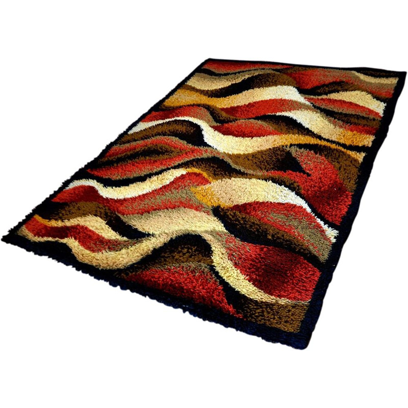 Tapis vintage Desso en laine Hollande 1970