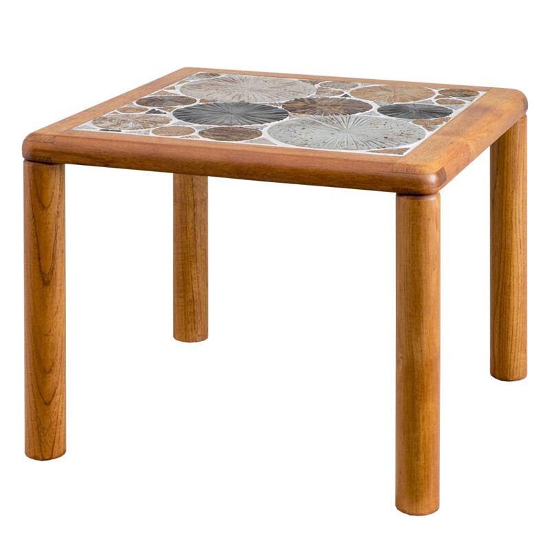 Table basse vintage en céramique de Tue Poulsen pour Haslev Møbelsnedkeri 1960