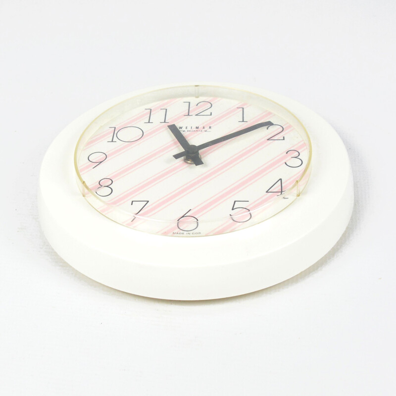 Vintage wall clock Opart Weimar Germany 1970s