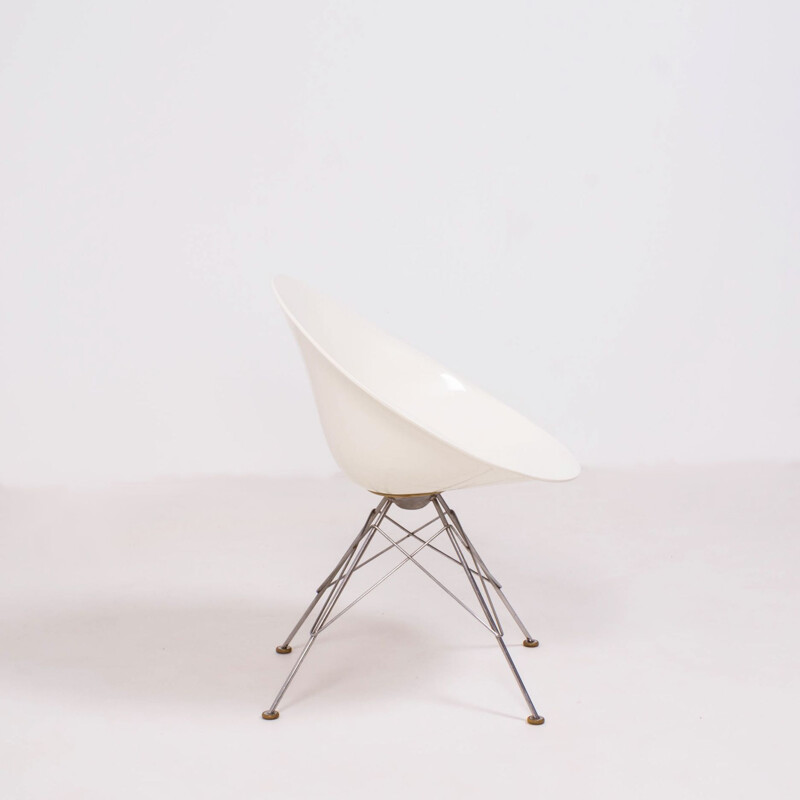 Cadeira Vintage com base em aço cromado de Philippe Starck para Kartell