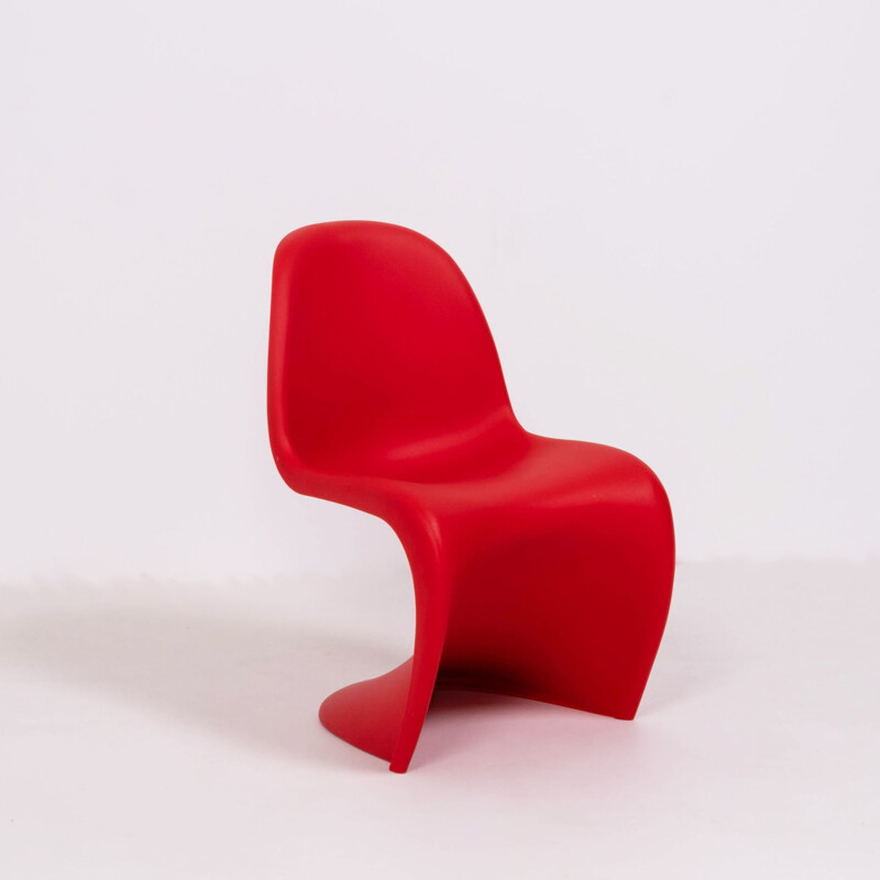 Sedia vintage rossa di Verner Panton per Vitra