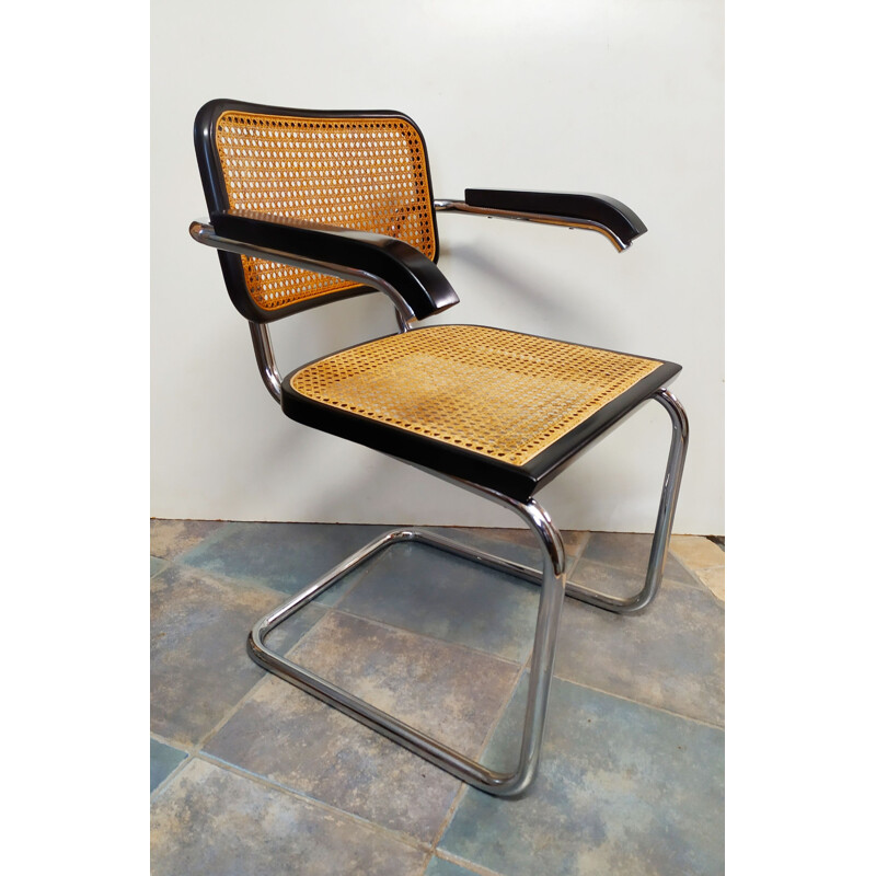Vintage Cesca chair by Marcel Breuer Italy 1962s