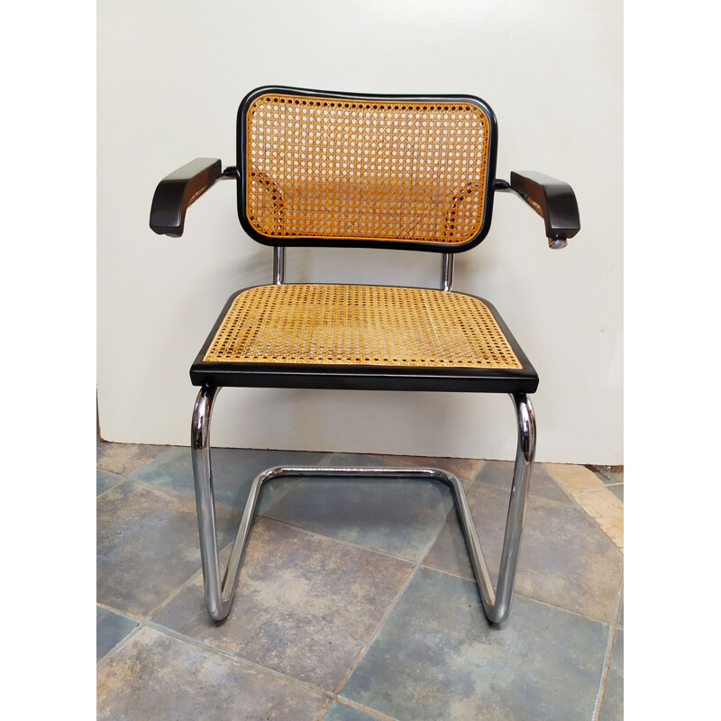 Vintage Cesca chair by Marcel Breuer Italy 1962s