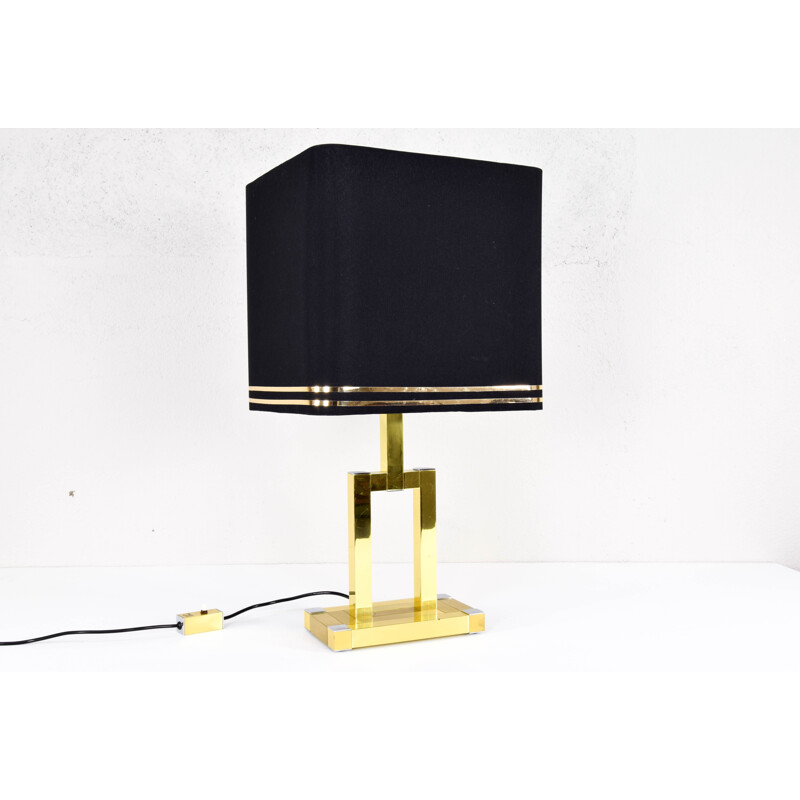 Vintage brass table lamp by Lumica 1970s