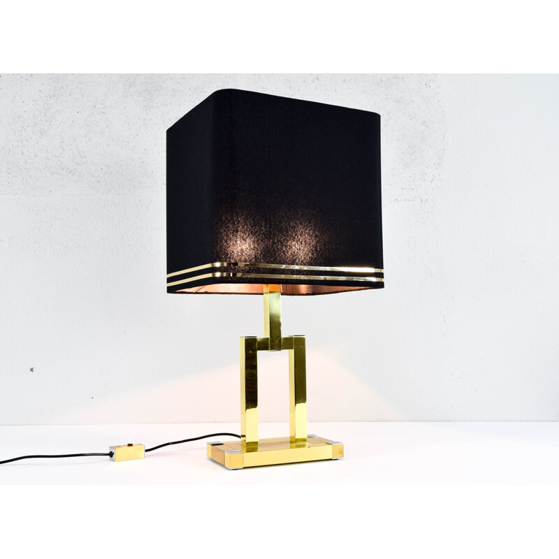 Vintage brass table lamp by Lumica 1970s