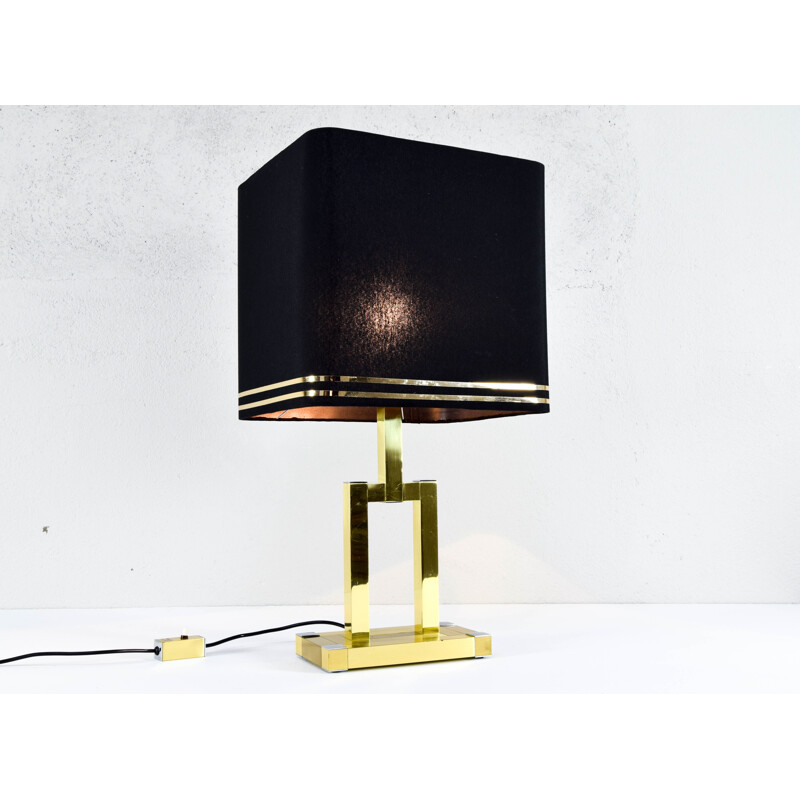 Vintage brass table lamp by Lumica 1970s