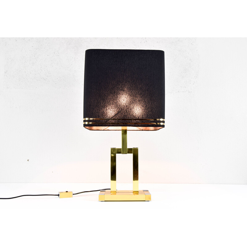 Lampe de table vintage en laiton par Lumica 1970