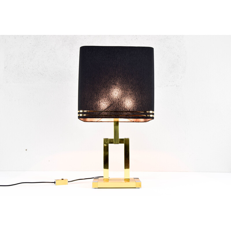 Vintage brass table lamp by Lumica 1970s