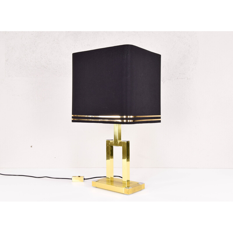 Vintage brass table lamp by Lumica 1970s