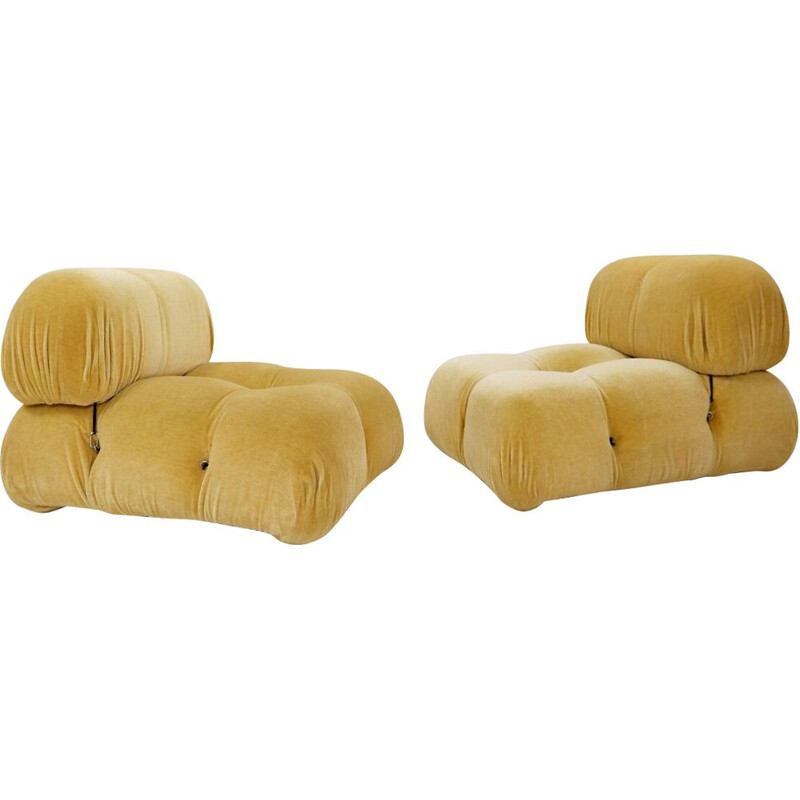 Pair of vintage Camaleonda sofas by Mario Bellini