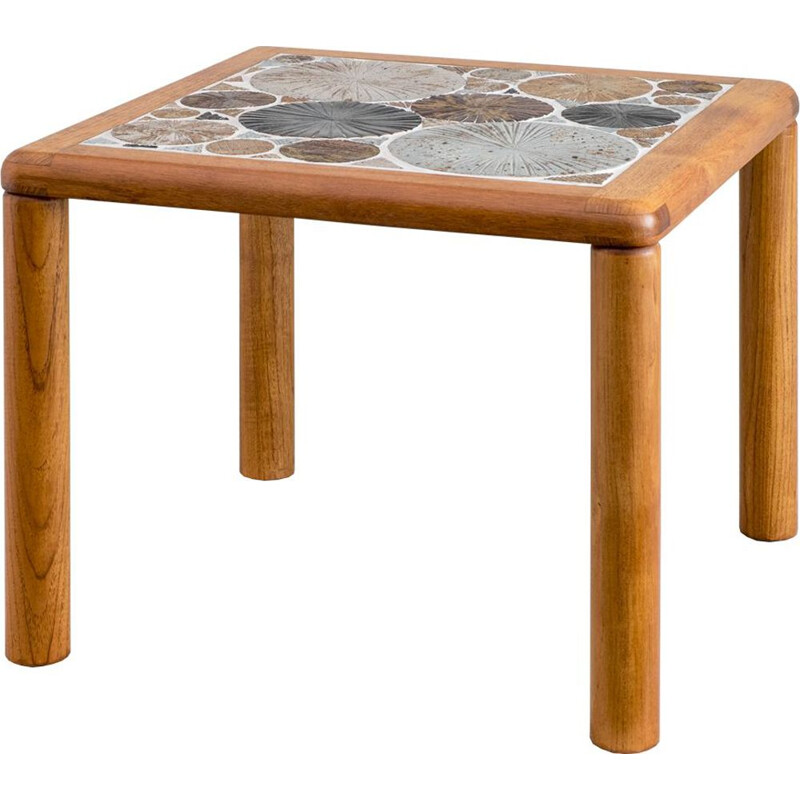 Vintage keramische salontafel van Tue Poulsen voor Haslev Møbelsnedkeri 1960