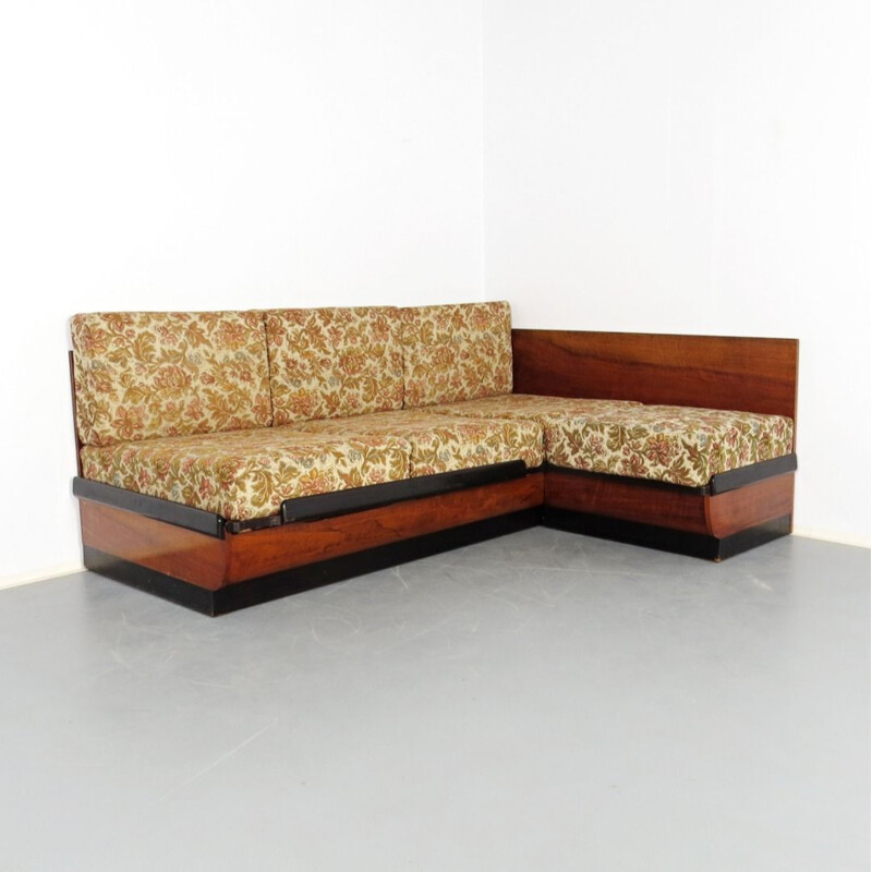 Vintage folding sofa by Jindrich Halabala