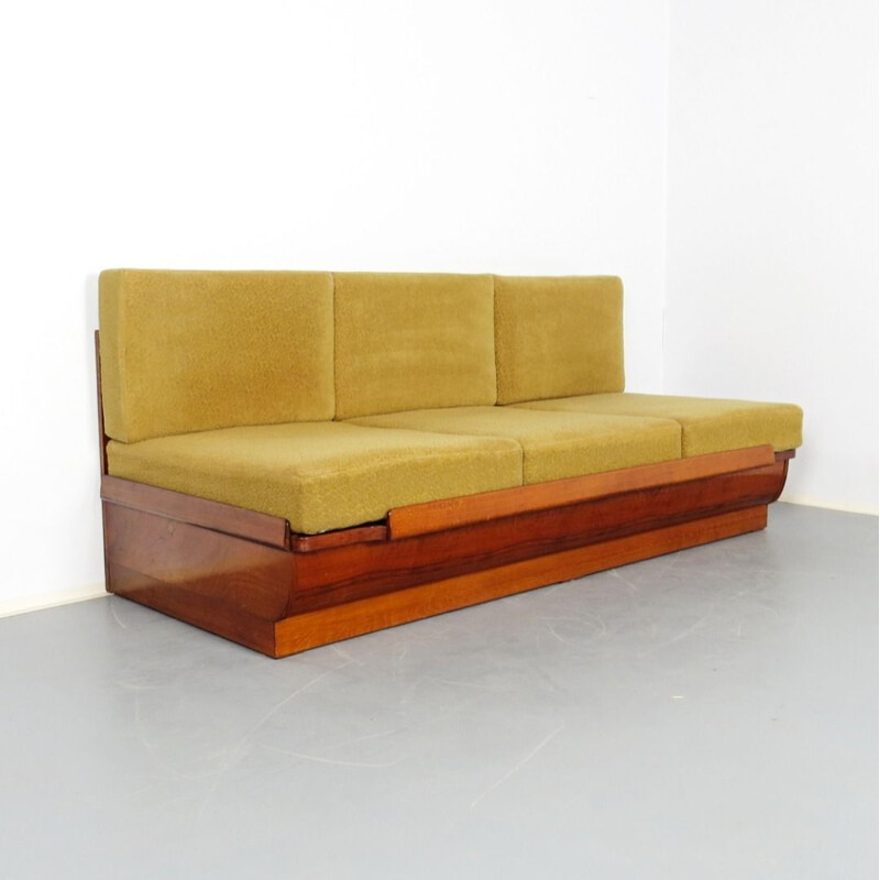 Vintage folding sofa by Jindrich Halabala