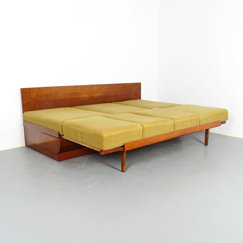 Vintage folding sofa by Jindrich Halabala