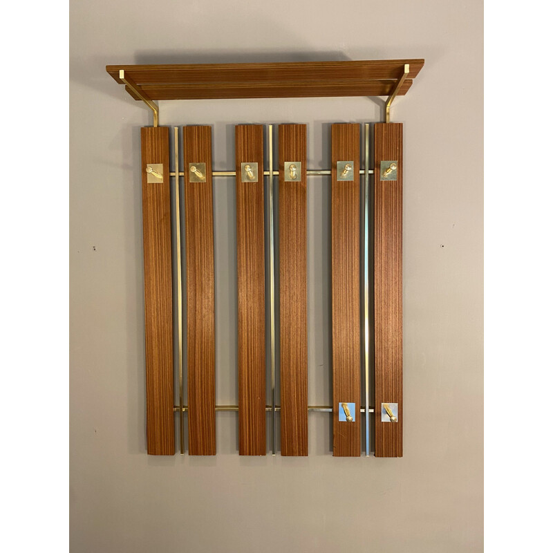 Vintage wall hanger for teak 1960s