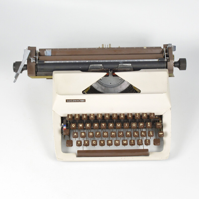 Vintage typewriter by Predom Łucznik Poland 1970