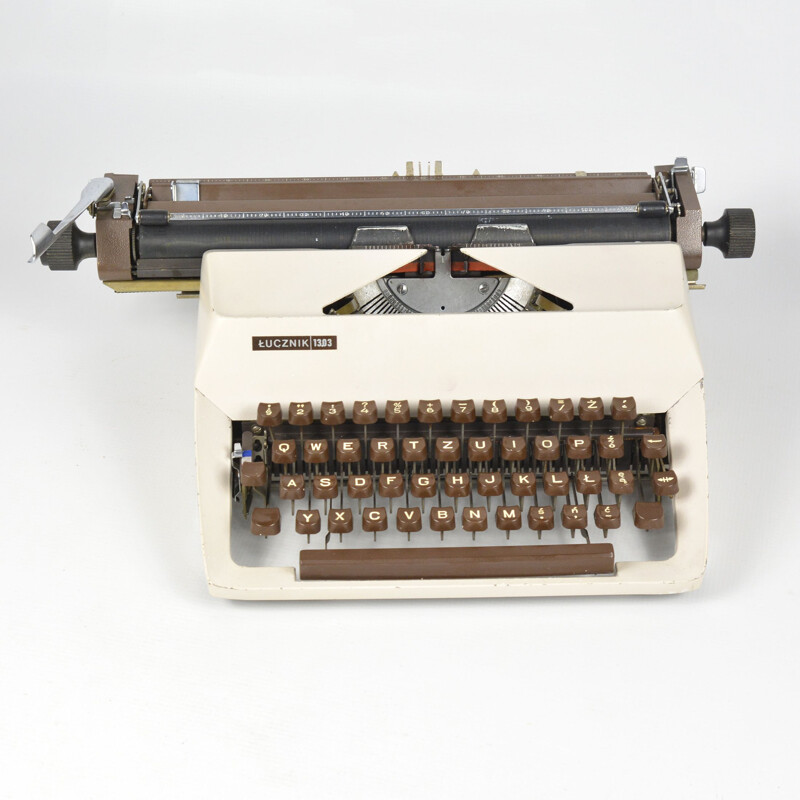 Vintage typewriter by Predom Łucznik Poland 1970