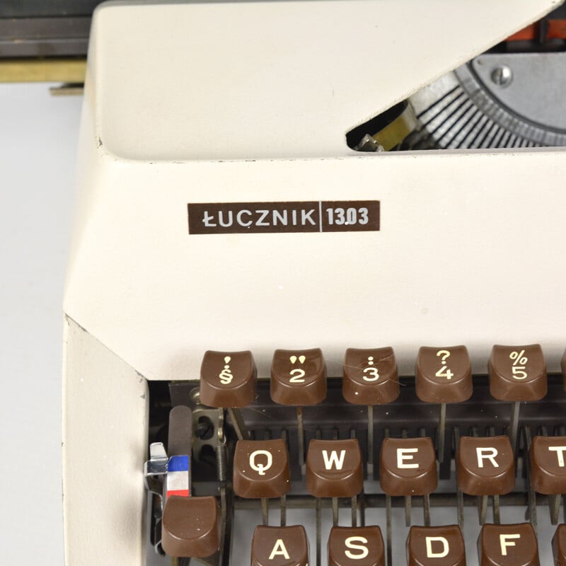 Vintage typewriter by Predom Łucznik Poland 1970