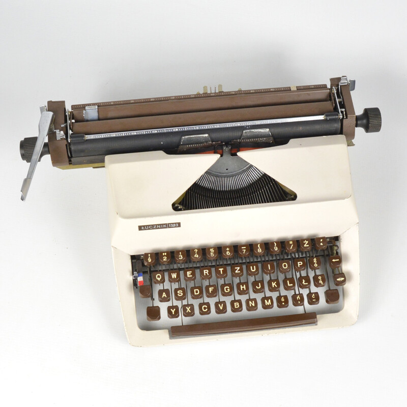 Vintage typewriter by Predom Łucznik Poland 1970