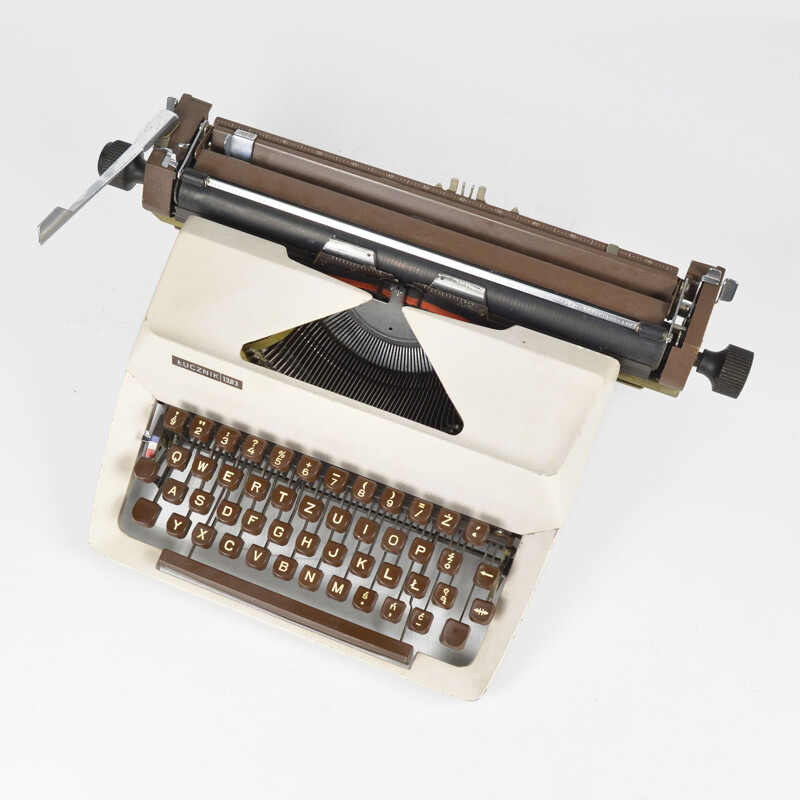 Vintage typewriter by Predom Łucznik Poland 1970
