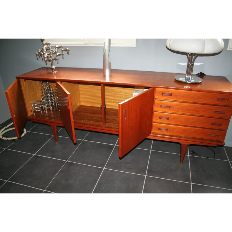 Scandinavian sideboard in teck - 1960s