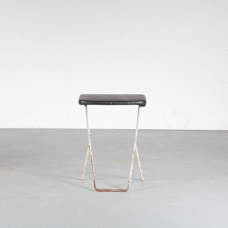 Vintage stool by Tjerk Reijenga for Pilastro Netherlands 1950s
