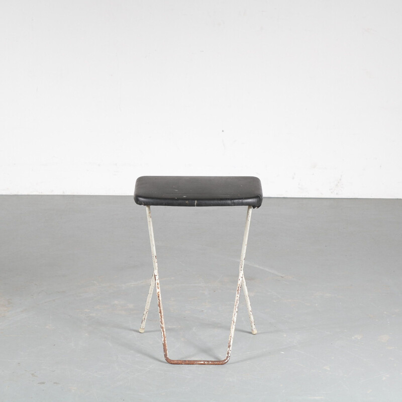 Vintage stool by Tjerk Reijenga for Pilastro Netherlands 1950s