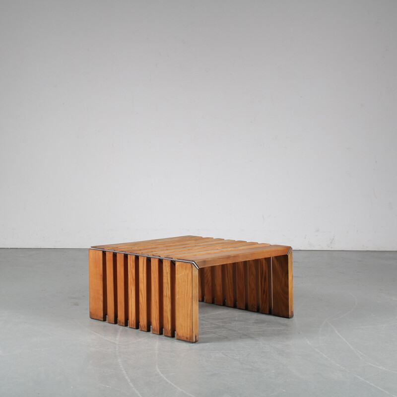 Vintage Slate coffee table by Walter Antonis for Spectrum, Netherlands 1960