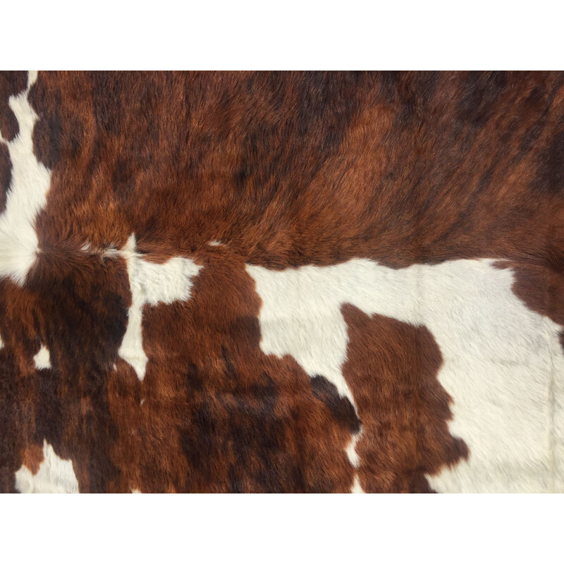 Vintage cowhide beautiful coloring and stain distribution, 1970
