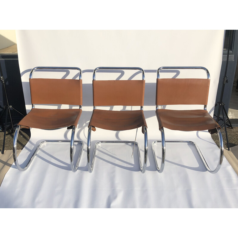 Set of 6 vintage MR10 chairs by Ludwig Mies van der Rohe1960