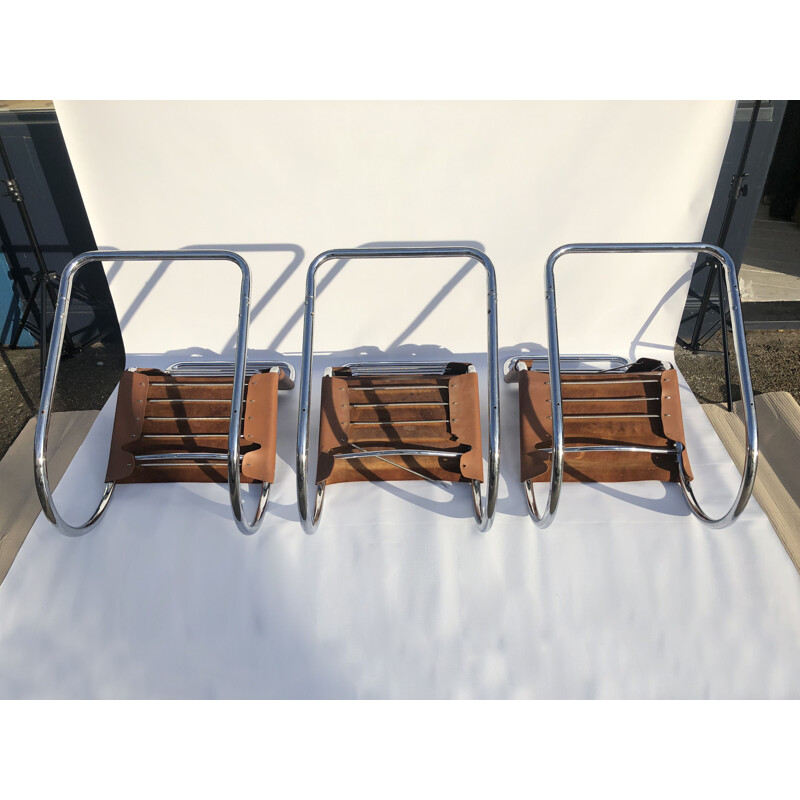 Set of 6 vintage MR10 chairs by Ludwig Mies van der Rohe1960