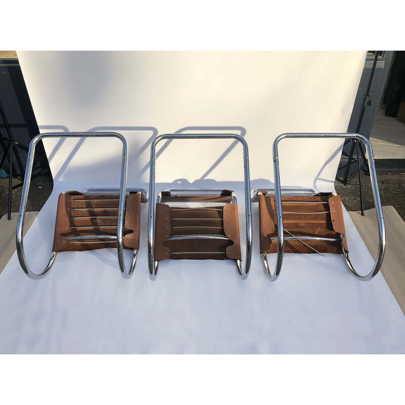 Set of 6 vintage MR10 chairs by Ludwig Mies van der Rohe1960
