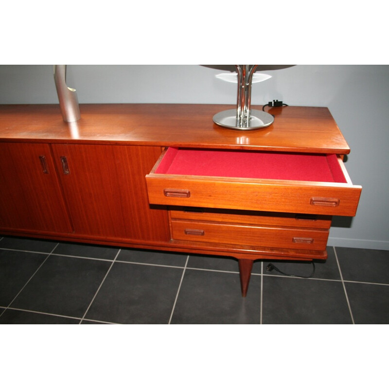 Scandinavian sideboard in teck - 1960s