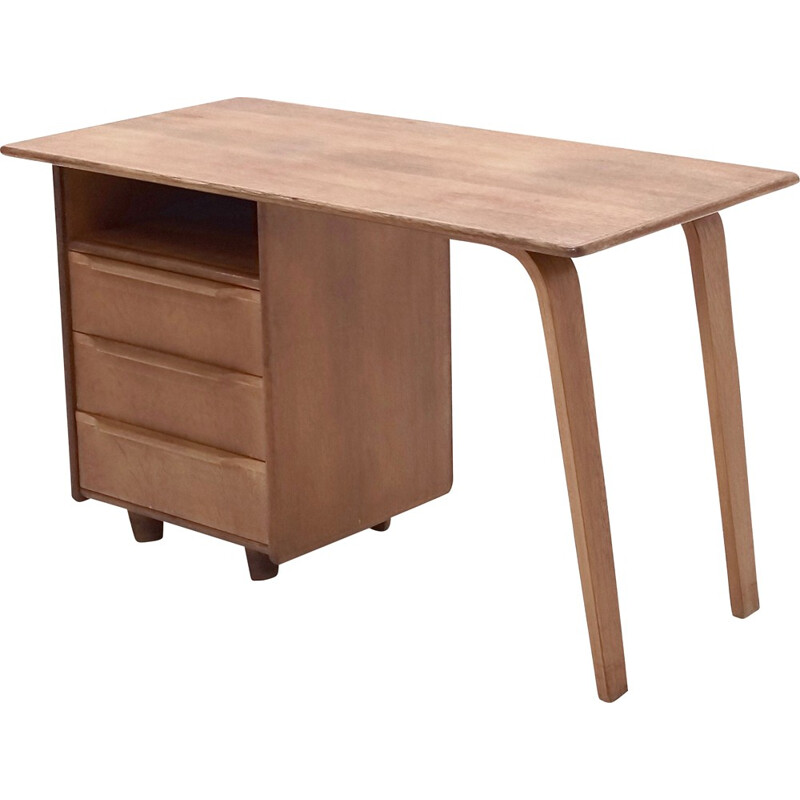 Pastoe desk in oak wood, Cees BRAAKMAN - 1953