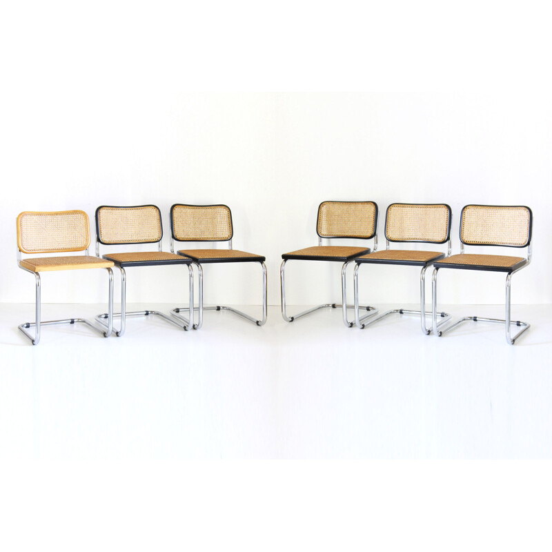 Set of 6 vintage chairs by Marcel Breuer 1960 s