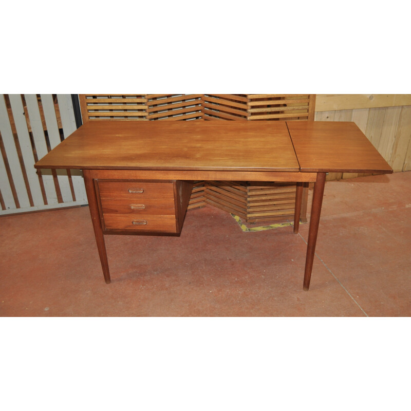 Danish desk in teak wood, Arne VODDER - 1960s