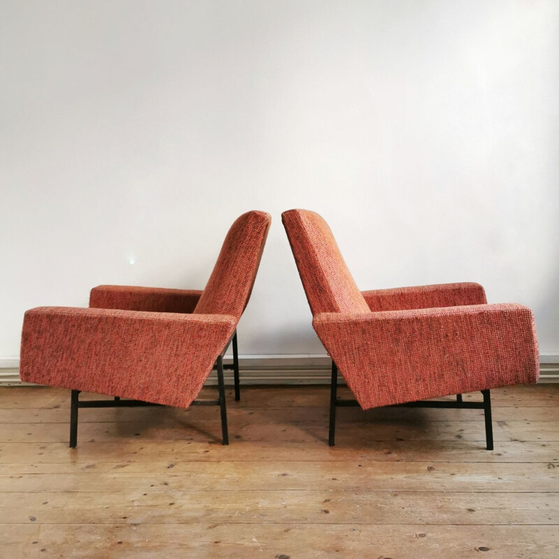 Pair of vintage ARP armchairs model 642 for Steiner 1950s