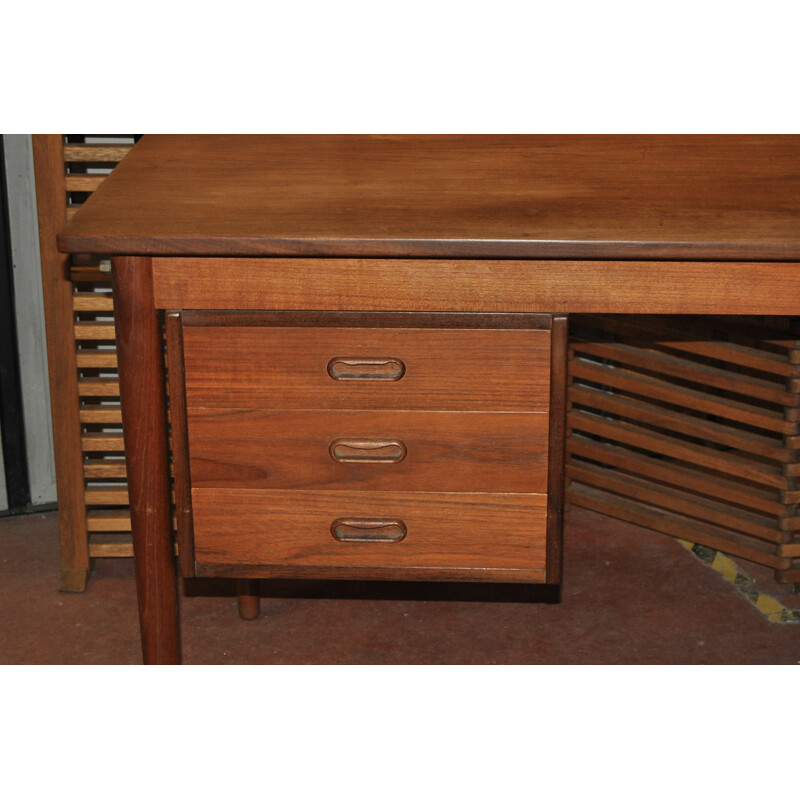 Danish desk in teak wood, Arne VODDER - 1960s