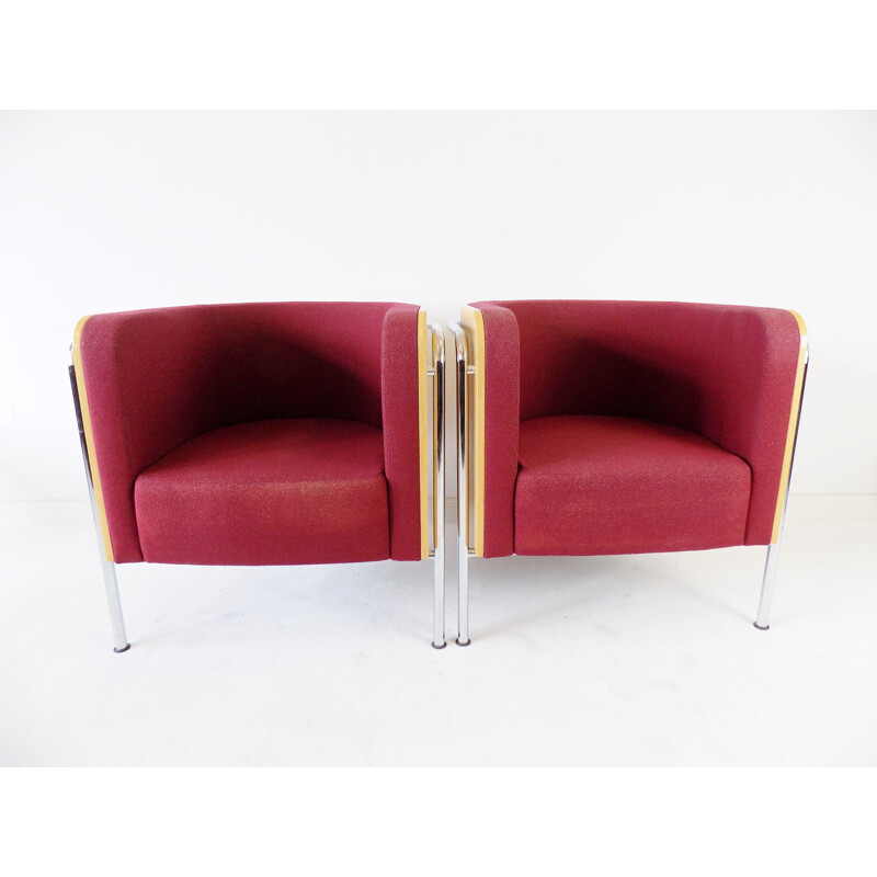 Pair of vintage armchairs by Christoph Zschoke