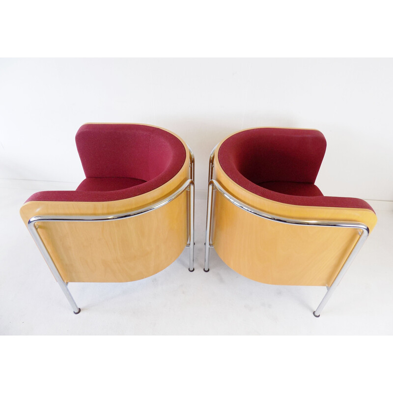 Pair of vintage armchairs by Christoph Zschoke