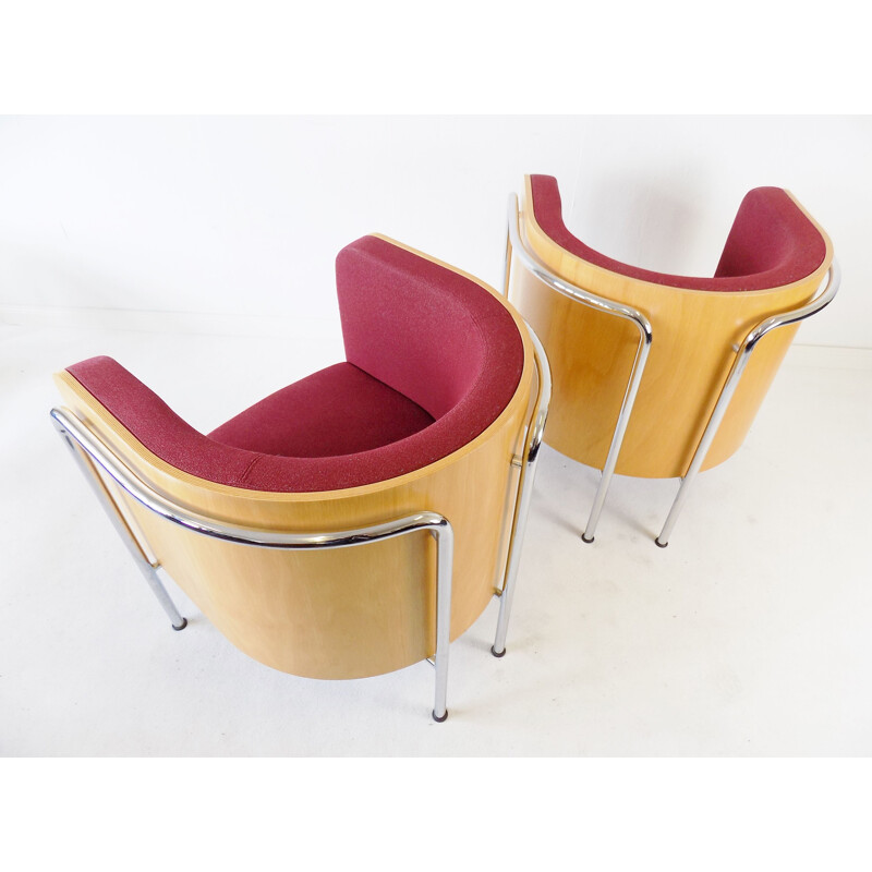 Pair of vintage armchairs by Christoph Zschoke