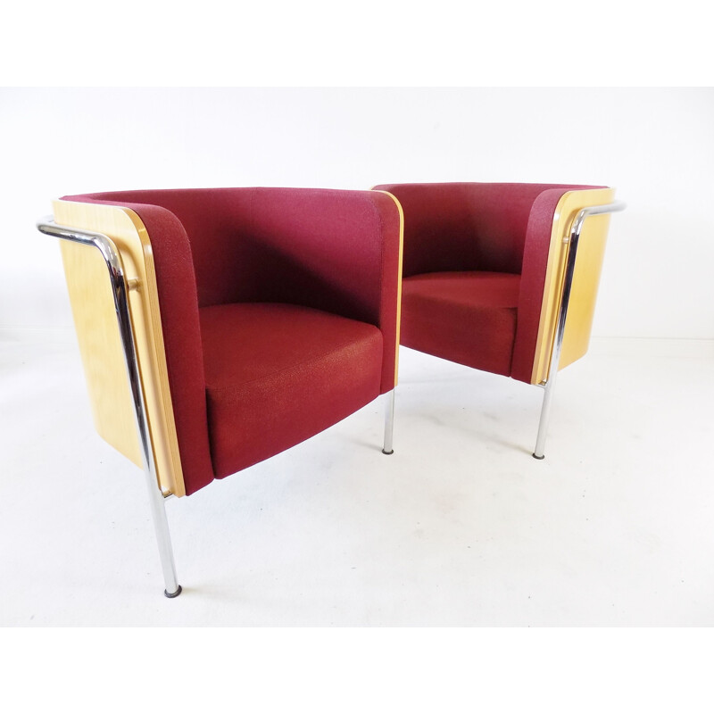 Pair of vintage armchairs by Christoph Zschoke