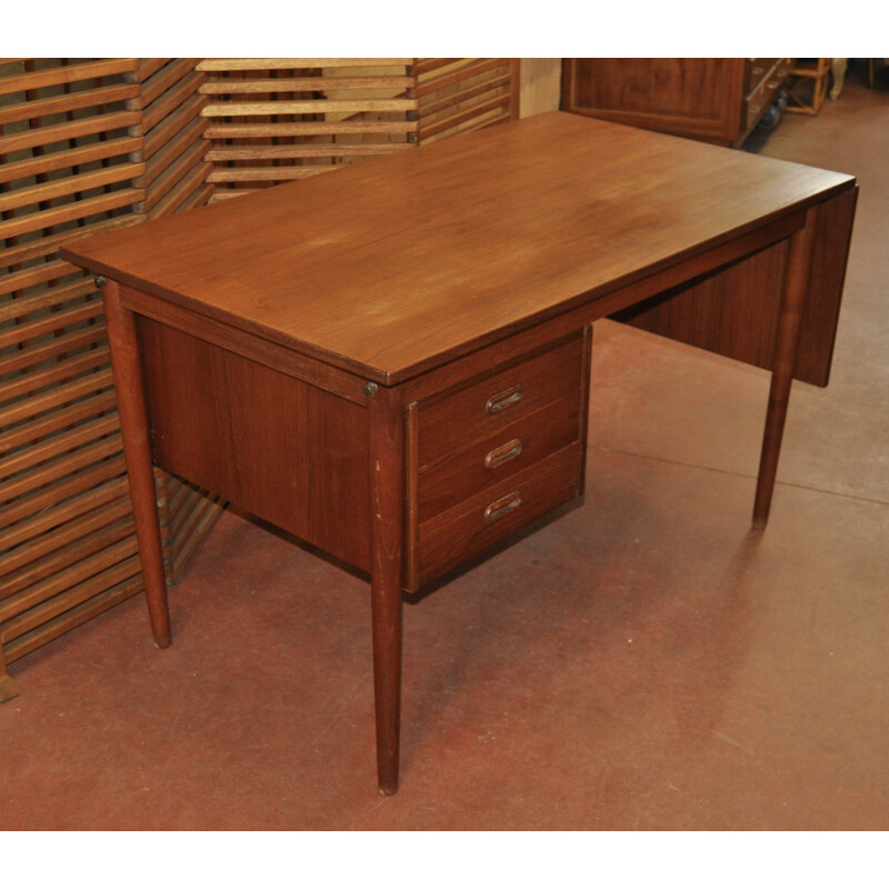 Danish desk in teak wood, Arne VODDER - 1960s