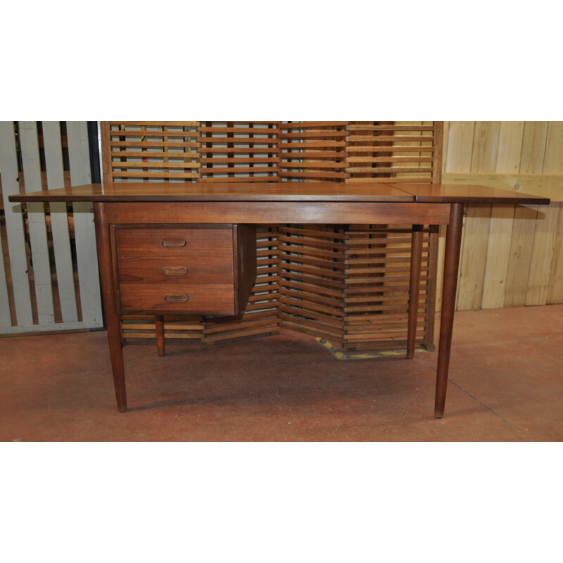 Danish desk in teak wood, Arne VODDER - 1960s