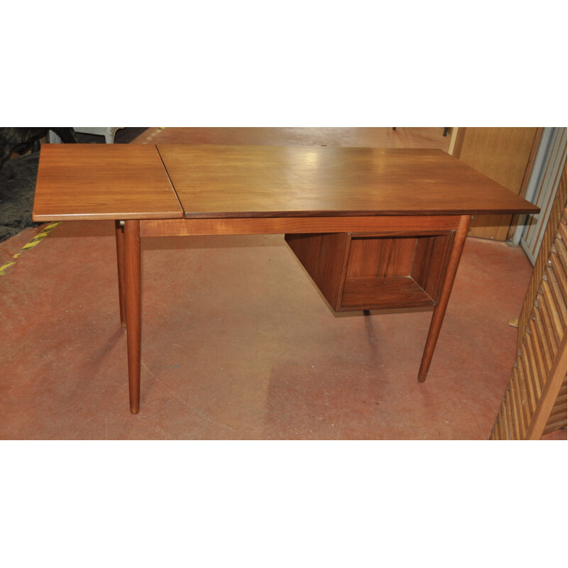 Danish desk in teak wood, Arne VODDER - 1960s