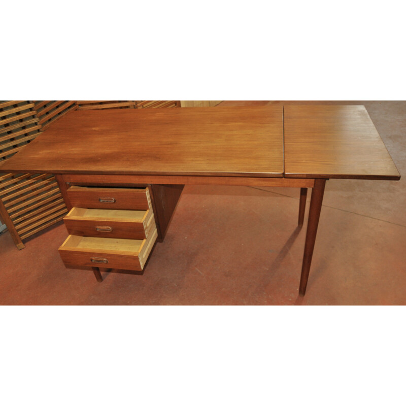 Danish desk in teak wood, Arne VODDER - 1960s