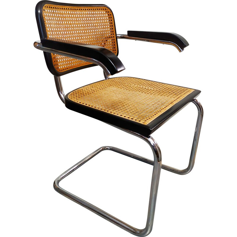 Vintage Cesca chair by Marcel Breuer Italy 1962s