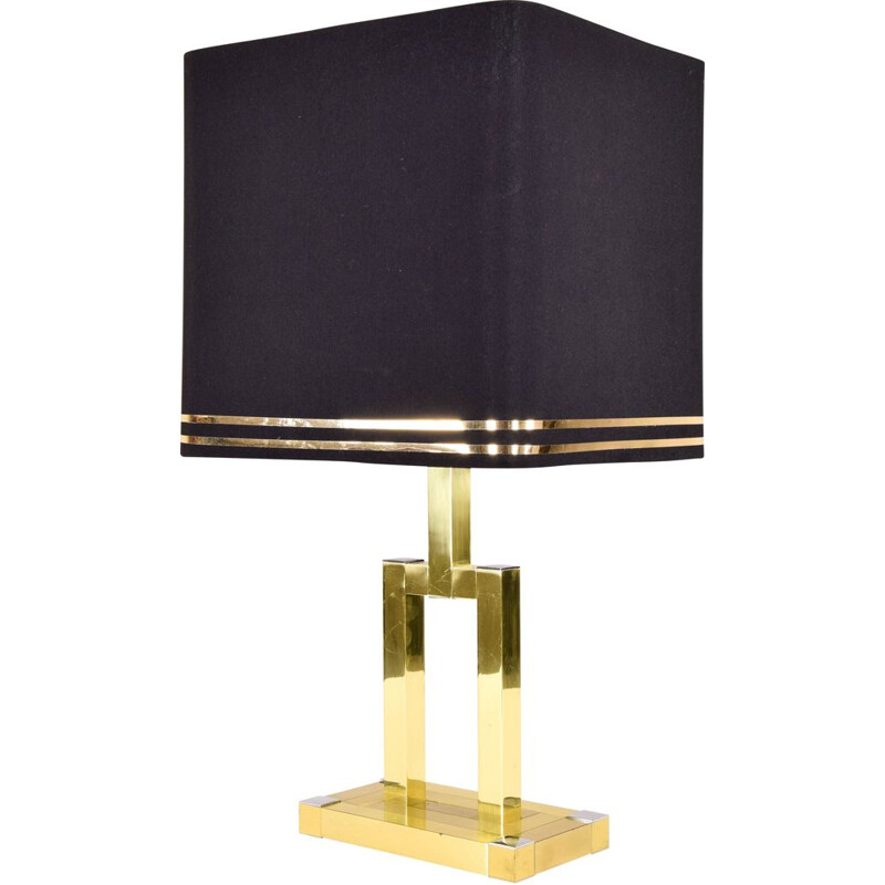 Vintage brass table lamp by Lumica 1970s