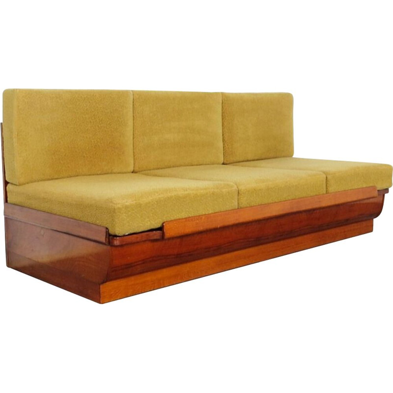 Vintage folding sofa by Jindrich Halabala