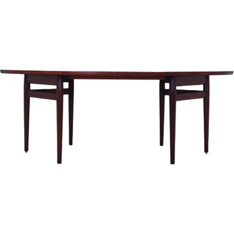 Table vintage ovale en palissandre par  Arne Vodder Danemark